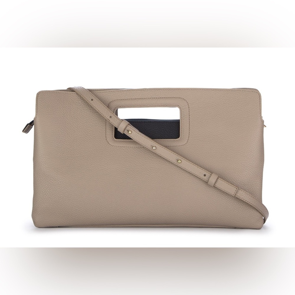 Talbots Leather Purse Shoulder Hand Bag Tan